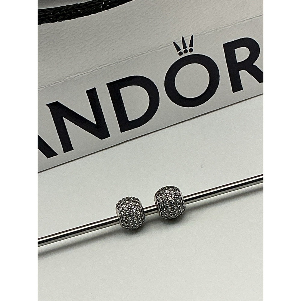 Pandora 791051CZ Pavé Lights Clear CZ Sterling Silver Charm S925 ALE Retired